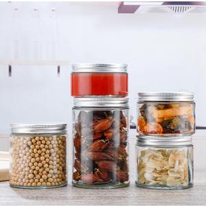 93mm diameter round glass jar