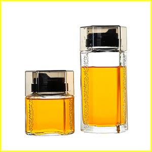 Hexagonal glass jar-2