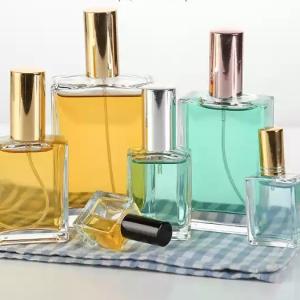 Unique Clear Gold Wholesale Refillable Perfume Bottles