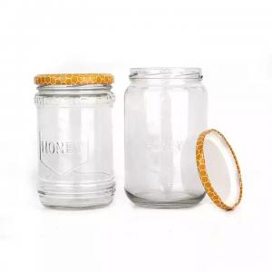 Round glass jar 
