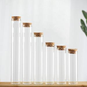 Test tube bottle with cork lid