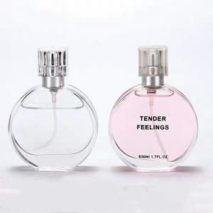 Factory Produced Crystal Mini Round Luxury Empty Refillable Atomizer Spray Glass Perfume Bottle