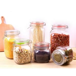 square glass jar- 2